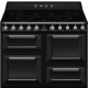 SMEG Cocina Eléctrica  TR4110IBL2. Más de 4 zonas, Negro,. Clase A